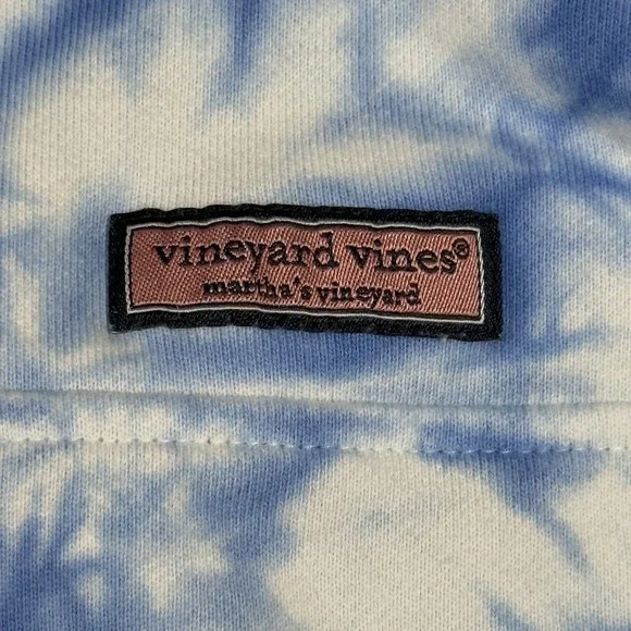 Vineyard Vines Tie-Dye Funnel Neck Shep Shirt Women's M Blue Sweater Sweatshirt - Picture 4 of 9